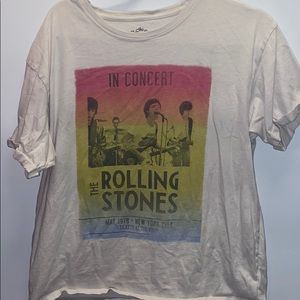 Rolling stones white tee